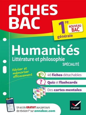 cover image of Fiches bac HLP 1re générale (spécialité)